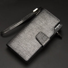 Baellerry Men Wallets Long Style High Quality Card Holder Male Purse Zipper Large Capacity Brand PU Leather Wallet For Men