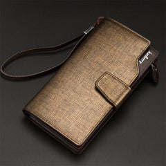 Baellerry Men Wallets Long Style High Quality Card Holder Male Purse Zipper Large Capacity Brand PU Leather Wallet For Men