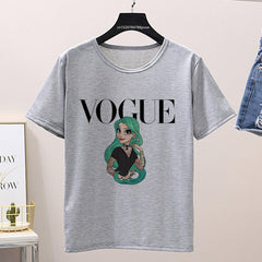 Women 2020 Summer Graphic Tee Shirt Femme Funny Princess Vogue Harajuku T Shirt Korean Tops Kawaii Streetwear Camiseta Mujer