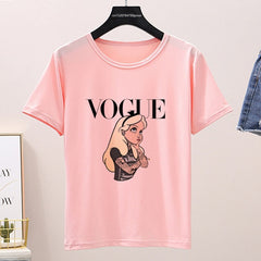 Women 2020 Summer Graphic Tee Shirt Femme Funny Princess Vogue Harajuku T Shirt Korean Tops Kawaii Streetwear Camiseta Mujer