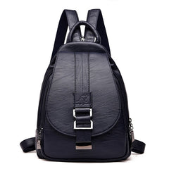 Women Leather Backpacks Vintage Female Shoulder Bag Sac a Dos Travel Ladies Bagpack Mochilas School Bags For Girls Preppy