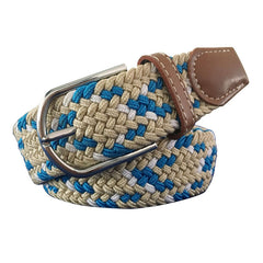 ZLD Hot Colors Men Women Casual Knitted pin buckle Belt Woven Canvas Elastic Stretch Belts Plain Webbing 2020 fashion 105-110cm