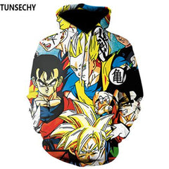 Brand Dragon Ball 3D Hoodie Sweatshirts Men Women Hoodie