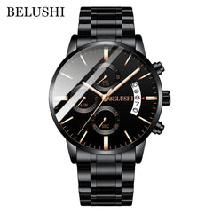 Men's Watch Luxury Brand BELUSHI High-end Man Business Casual Watches Mens Waterproof Sports