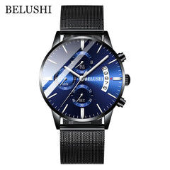 Men's Watch Luxury Brand BELUSHI High-end Man Business Casual Watches Mens Waterproof Sports