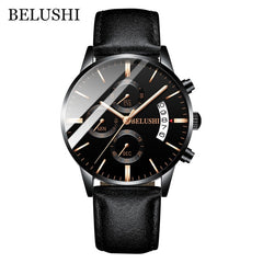 Men's Watch Luxury Brand BELUSHI High-end Man Business Casual Watches Mens Waterproof Sports