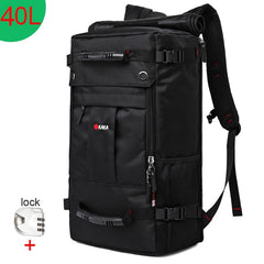 KAKA 50L Waterproof Travel Backpack Men Women Multifunction 17.3 Laptop Backpacks Male outdoor Luggage Bag mochilas Best quality