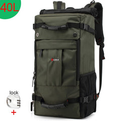 KAKA 50L Waterproof Travel Backpack Men Women Multifunction 17.3 Laptop Backpacks Male outdoor Luggage Bag mochilas Best quality