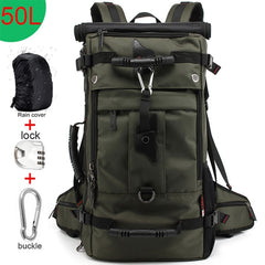 KAKA 50L Waterproof Travel Backpack Men Women Multifunction 17.3 Laptop Backpacks Male outdoor Luggage Bag mochilas Best quality