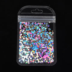 Holographic Butterfly Shape Nail Art Glitter Micro Laser Star Flakes 3D Silver Gold Sequins Polish Manicure Nail Decoration