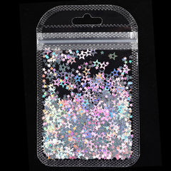 Holographic Butterfly Shape Nail Art Glitter Micro Laser Star Flakes 3D Silver Gold Sequins Polish Manicure Nail Decoration