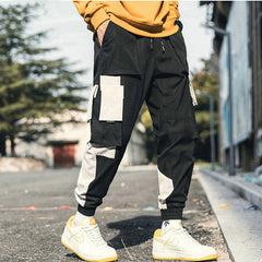 Streetwear Men's Multi Pockets Cargo Hip Hop Casual Male Track Pants Joggers Trousers