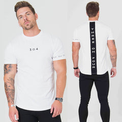 Men Cotton Short sleeve t shirt Fitness Slim Patchwork Black T-shirt Male Brand Gym Tees Tops Summer New Fashion Casual clothing