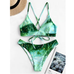 Sunflower Printed Bikini Set Sexy  Swimwear Women 2020 Mujer Push Up Padded Biquini Bathers Bandage Bathing Suit Swimsuit Bikini