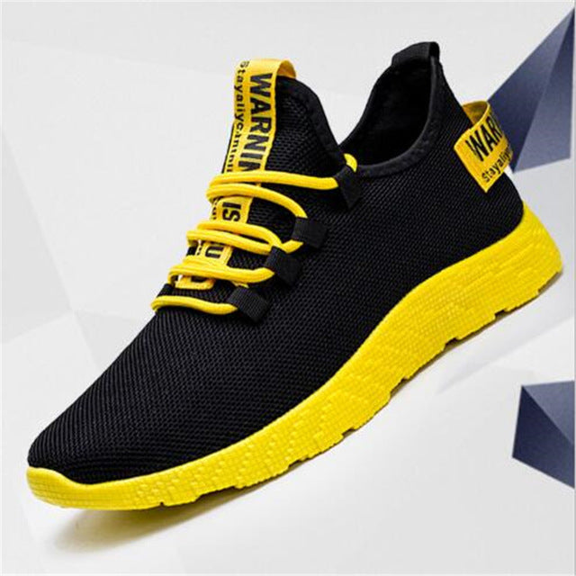 New Mesh Men Sneakers Casual Lace-up Sneakers Breathable No-slip For Male Tennis Flying Weaving Tourist Leisure Sports Shoes