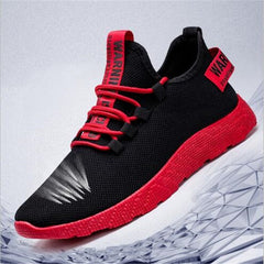 New Mesh Men Sneakers Casual Lace-up Sneakers Breathable No-slip For Male Tennis Flying Weaving Tourist Leisure Sports Shoes