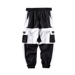 Cargo Pants Joggers Men Pants Multi-pocket Ribbons Man Sweatpants Elastic waist Male Trouser