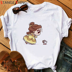 Vogue Princess Kawaii Harajuku T Shirt Women Ullzang Cute Anime T-shirt Funny Cartoon Graphic Tshirt 90s Fashion Top Tees Female