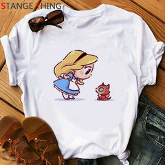 Vogue Princess Kawaii Harajuku T Shirt Women Ullzang Cute Anime T-shirt Funny Cartoon Graphic Tshirt 90s Fashion Top Tees Female