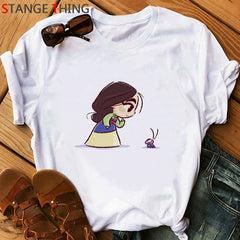 Vogue Princess Kawaii Harajuku T Shirt Women Ullzang Cute Anime T-shirt Funny Cartoon Graphic Tshirt 90s Fashion Top Tees Female