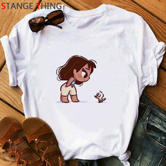 Vogue Princess Kawaii Harajuku T Shirt Women Ullzang Cute Anime T-shirt Funny Cartoon Graphic Tshirt 90s Fashion Top Tees Female