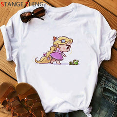 Vogue Princess Kawaii Harajuku T Shirt Women Ullzang Cute Anime T-shirt Funny Cartoon Graphic Tshirt 90s Fashion Top Tees Female