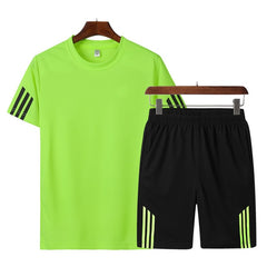 Fashion Brand Set Men Clothing 2020 Summer New 2pc Tracksuit Short Sweatshirt + Shorts Sets Beach Mens Casual Shirts Sportswears