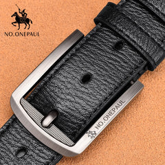 NO.ONEPAUL cow genuine leather luxury strap male belts for men new fashion classice vintage pin buckle men belt High Quality