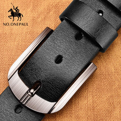 NO.ONEPAUL cow genuine leather luxury strap male belts for men new fashion classice vintage pin buckle men belt High Quality