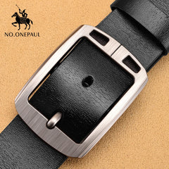 NO.ONEPAUL cow genuine leather luxury strap male belts for men new fashion classice vintage pin buckle men belt High Quality