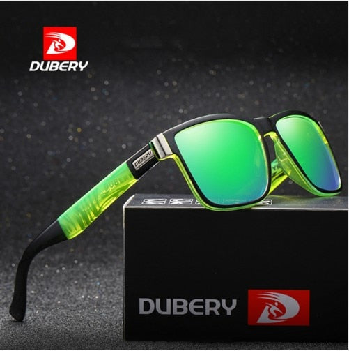 DUBERY Brand Design Polarized Sunglasses Men Driver Shades Male Vintage Sun Glasses For Men Spuare Mirror Summer  Oculos 518