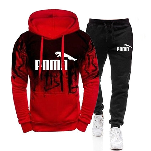 2 Pieces Sets Tracksuit Men Hooded Sweatshirt+pants Pullover Hoodie Sportwear Suit Ropa Hombre Casual Men Clothes Size S-4XL