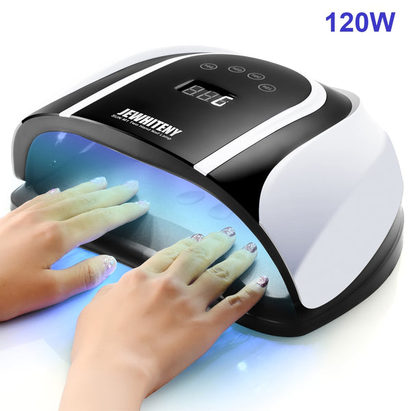 120w uv led lamp for nail dryer two hands ice lamp 54 ledsfor manicure gel nail lamp drying lamp for gel varnish