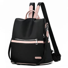 2020 Casual Oxford Backpack Women Black Waterproof Nylon School Bags for Teenage Girls High Quality Fashion Travel Tote Packbag