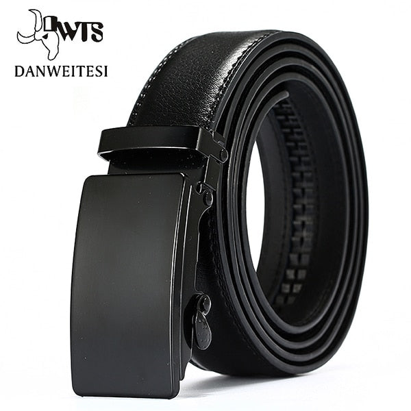 [DWTS]Men Belt Male Genuine Leather Belts For Men Automatic Male Belts Leather Belt Men dropshipping Black Belts cinturon hombre