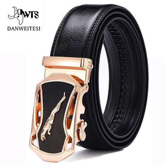 [DWTS]Men Belt Male Genuine Leather Belts For Men Automatic Male Belts Leather Belt Men dropshipping Black Belts cinturon hombre