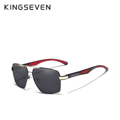 KINGSEVEN Aluminum Men's Sunglasses Polarized Lens Brand Design Temples Sun glasses Coating Mirror Glasses Oculos de sol 7719