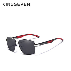 KINGSEVEN Aluminum Men's Sunglasses Polarized Lens Brand Design Temples Sun glasses Coating Mirror Glasses Oculos de sol 7719