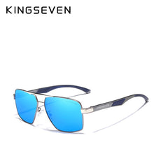 KINGSEVEN Aluminum Men's Sunglasses Polarized Lens Brand Design Temples Sun glasses Coating Mirror Glasses Oculos de sol 7719