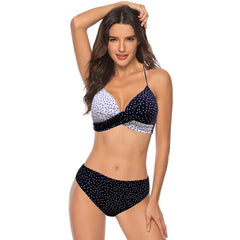 Sexy Bikini Set Swimwear Women Print Swimsuit Push Up Polka Dots Bikini