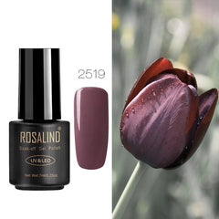 ROSALIND Gel Nail Polish Nail Art Vernis Semi Permanant UV Primer Manicure 7ML Top Coat Primer Gel Lak Hybrid Nail Polishes