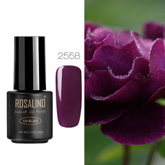 ROSALIND Gel Nail Polish Nail Art Vernis Semi Permanant UV Primer Manicure 7ML Top Coat Primer Gel Lak Hybrid Nail Polishes