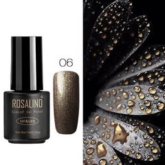 ROSALIND Gel Nail Polish Nail Art Vernis Semi Permanant UV Primer Manicure 7ML Top Coat Primer Gel Lak Hybrid Nail Polishes