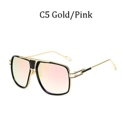 Classic Oversized Men Sunglasses Luxury Brand Women mach one Sun Glasses Square retro Oculos de sol Male UV400 Mirror Eyewear