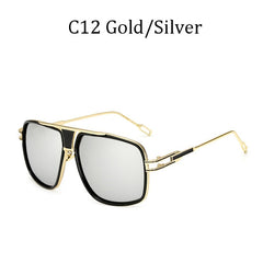 Classic Oversized Men Sunglasses Luxury Brand Women mach one Sun Glasses Square retro Oculos de sol Male UV400 Mirror Eyewear