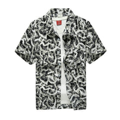 2020 Fashion Mens Short Sleeve Hawaiian Shirt Fast drying Plus Size Asian Size M-5XL Summer Casual Floral Beach Shirts For Men