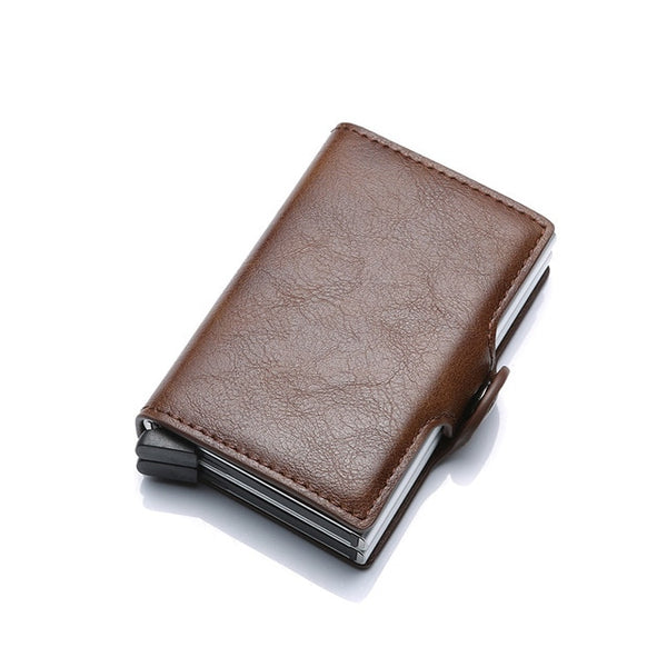 Rfid Blocking Protection Men id Credit Card Holder Leather Wallet