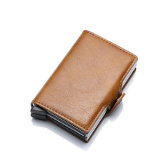 Rfid Blocking Protection Men id Credit Card Holder Leather Wallet