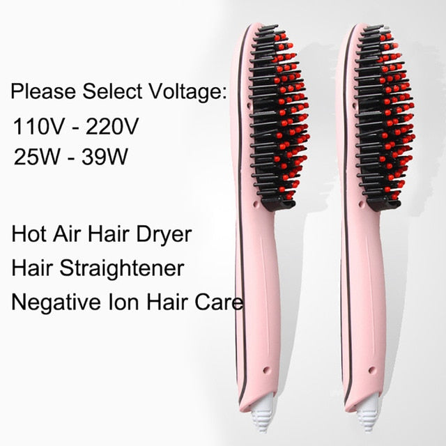 One Step Hair Dryer & Hair Straightener Curler